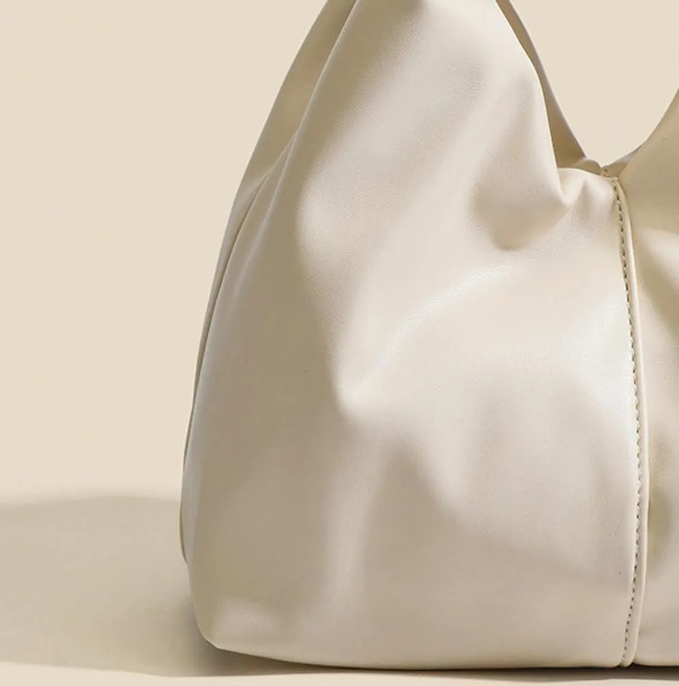 2025 Fashion Y2k Cloud-Inspired Dumpling Purse Vegan Leather Small Hobo Tote Satchel Clutch Handbag for Women