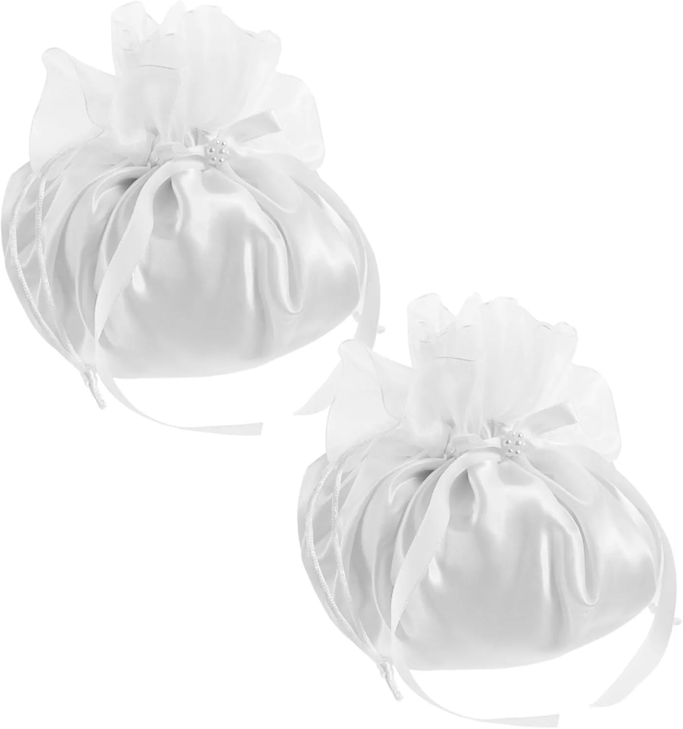 2Pcs Elegant Bridal Clutch Bags for Women Stylish Evening Handbags with Soft Fabric for Weddings Formal Events and Parties Adaptable Design with Details