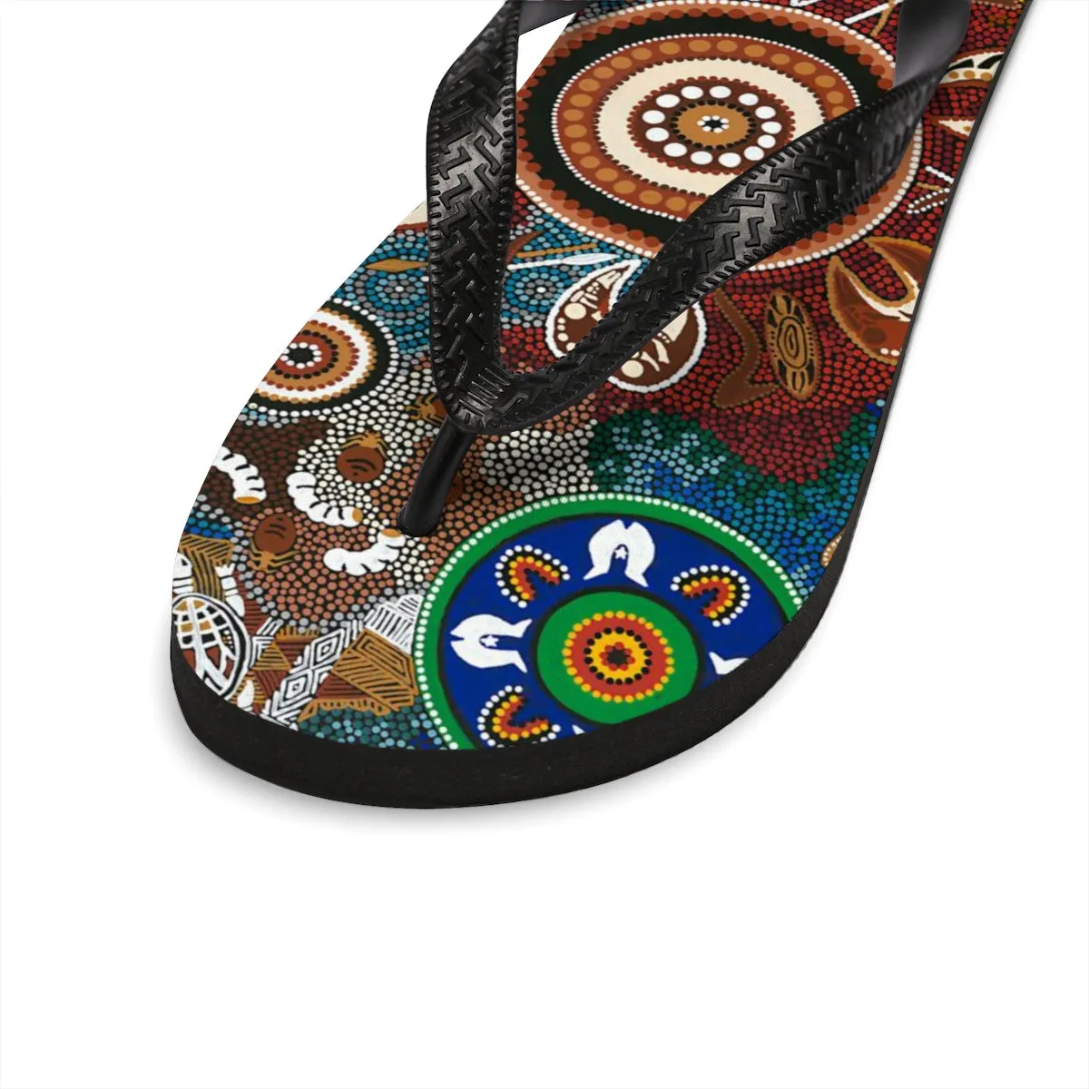 Aboriginal Art Design Print Unisex Flip-Flops