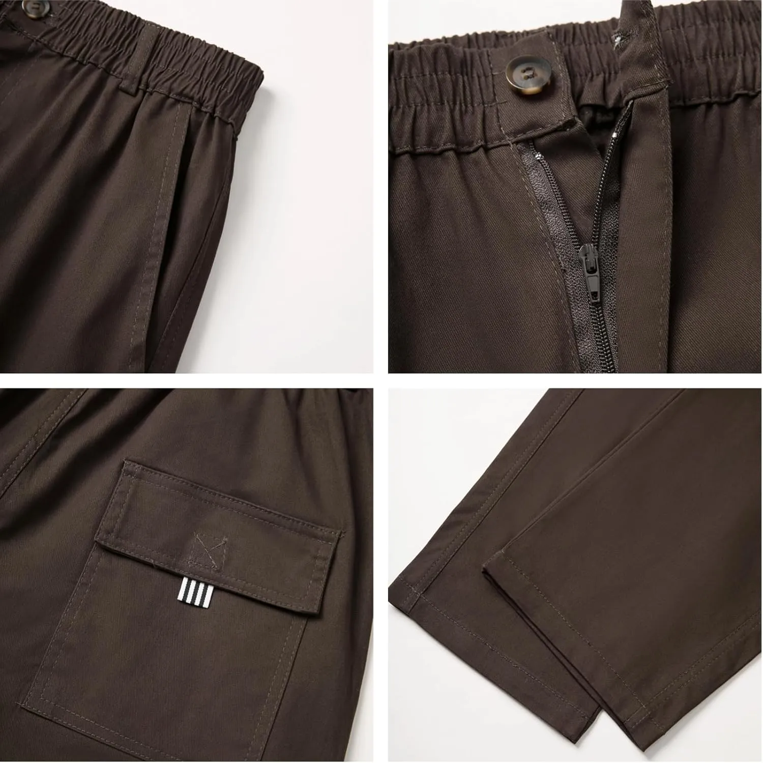 AIFARLD Men's Cargo Pants with Pockets Cotton Hiking Sweatpants Casual Athletic Jogger Sports Outdoor Trousers Relaxed Fit