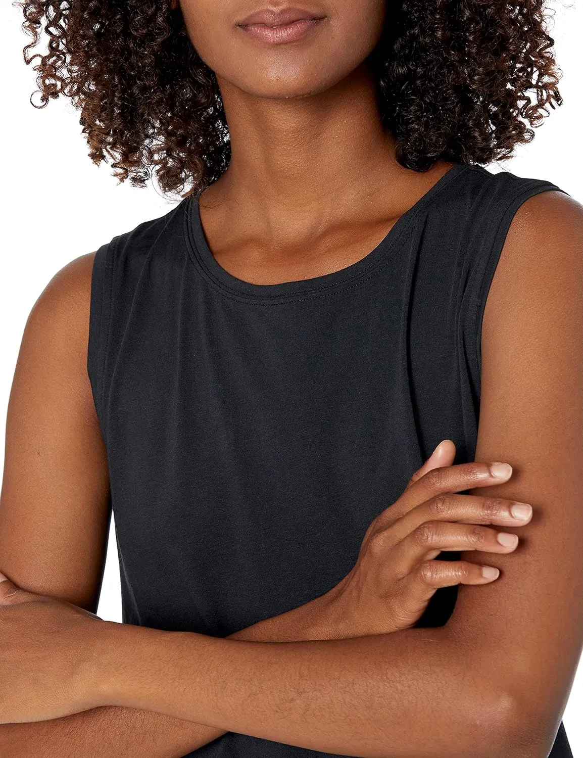 Amazon Essentials Women's Soft Cotton Relaxed-Fit Yoga Tank (Available in Plus Size) (Previously Core 10)