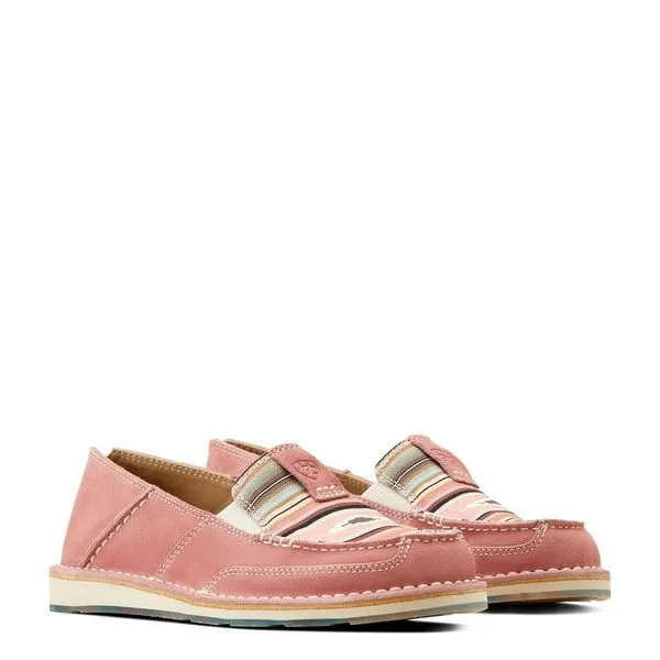 Ariat Ladies Cruiser Azalea Suede Baby Pink Serape