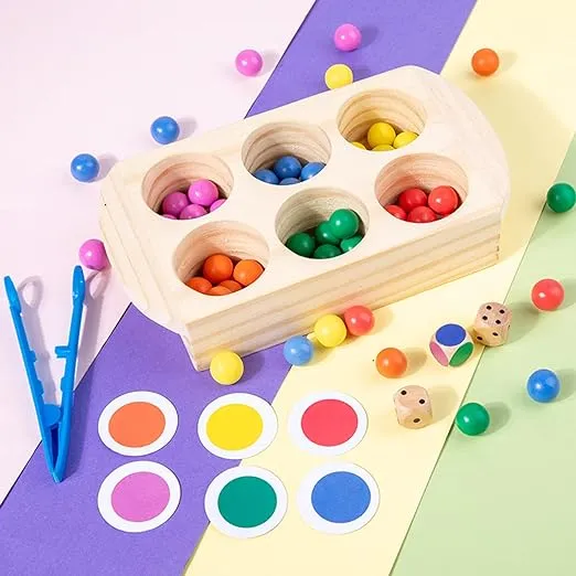 Baby Montessori Color Sorting Board Games
