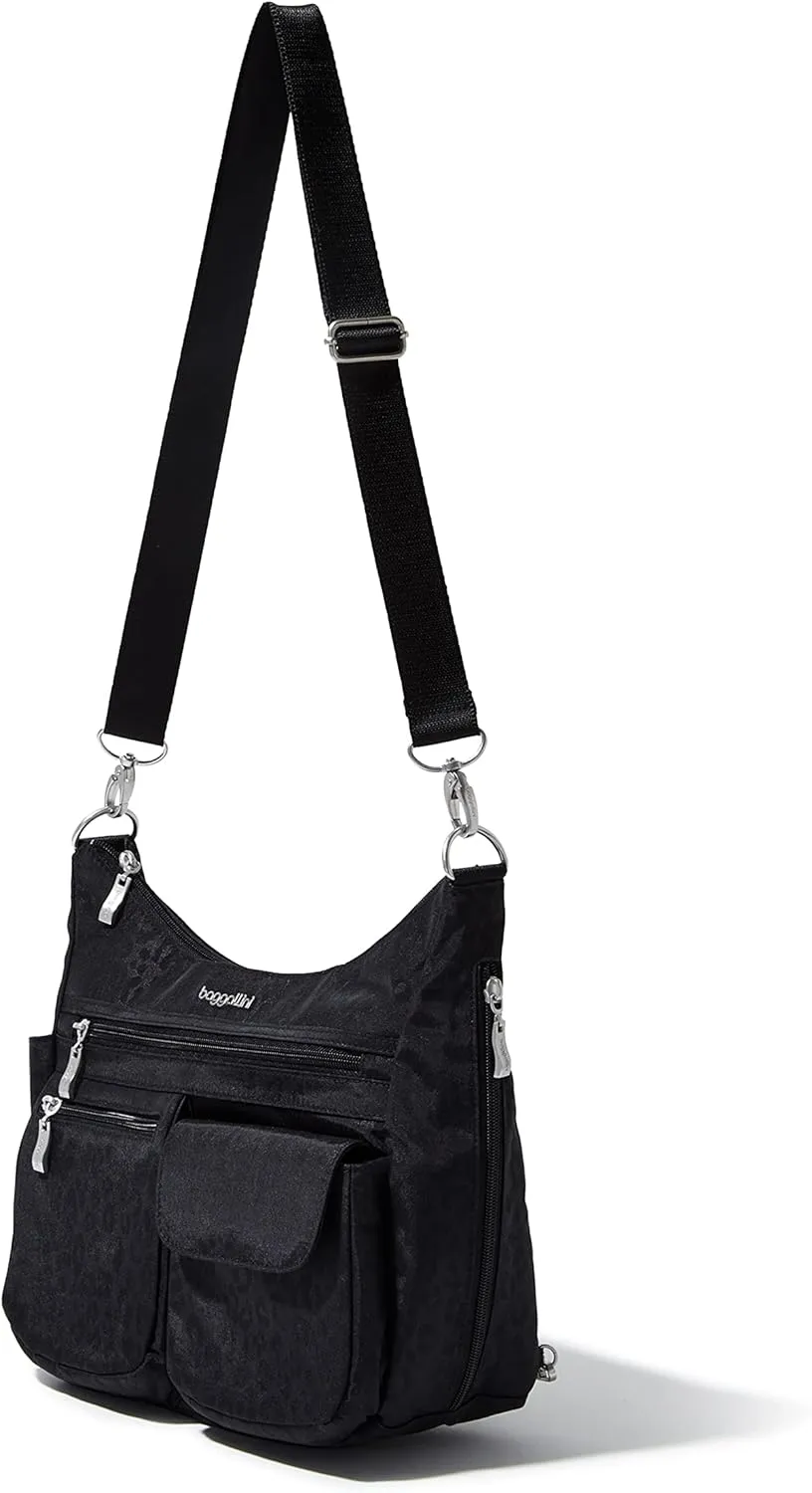 Baggallini Modern Everywhere Crossbody Women 11x9x4.5 RFID Hobo Bag