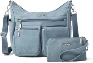 Baggallini Modern Everywhere Crossbody Women 11x9x4.5 RFID Hobo Bag