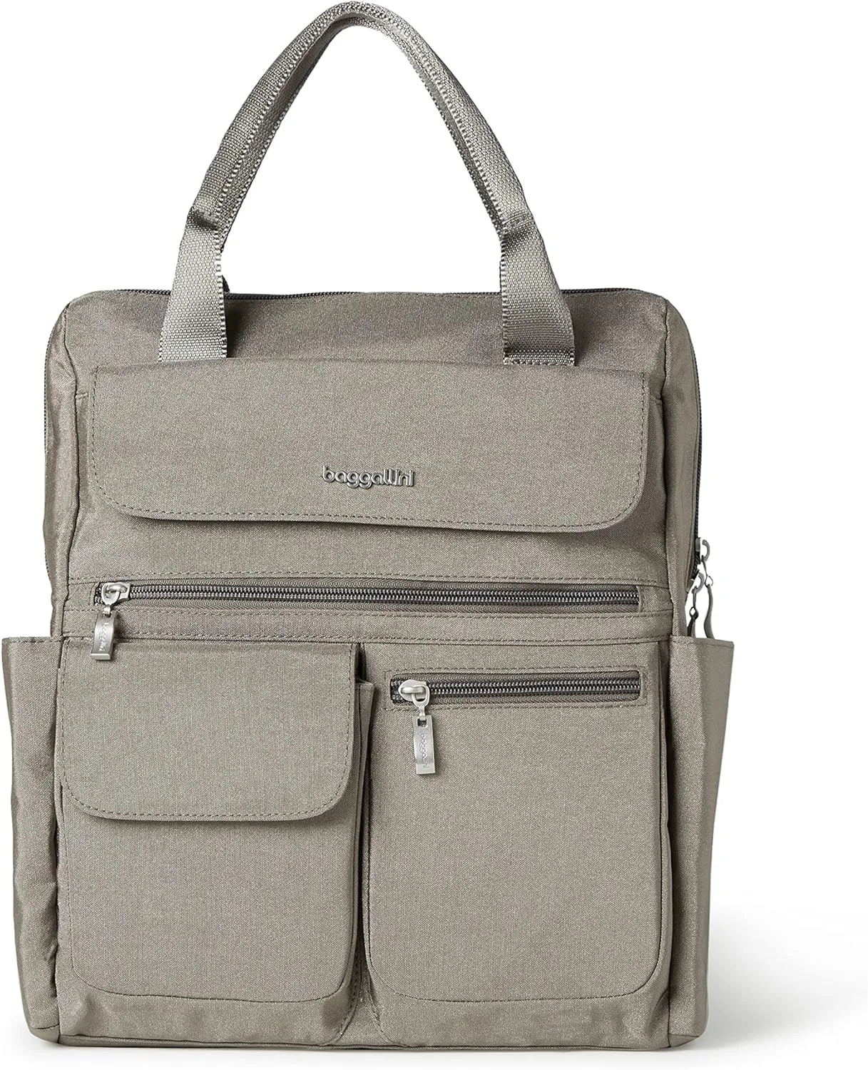 Baggallini womens Modern Everywhere Laptop Backpack, Sterling Shimmer, One Size US