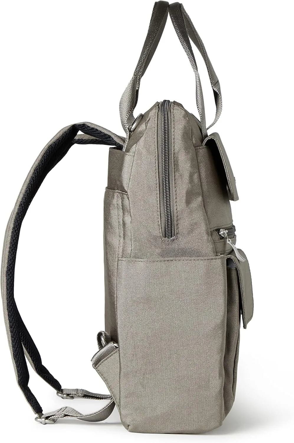 Baggallini womens Modern Everywhere Laptop Backpack, Sterling Shimmer, One Size US