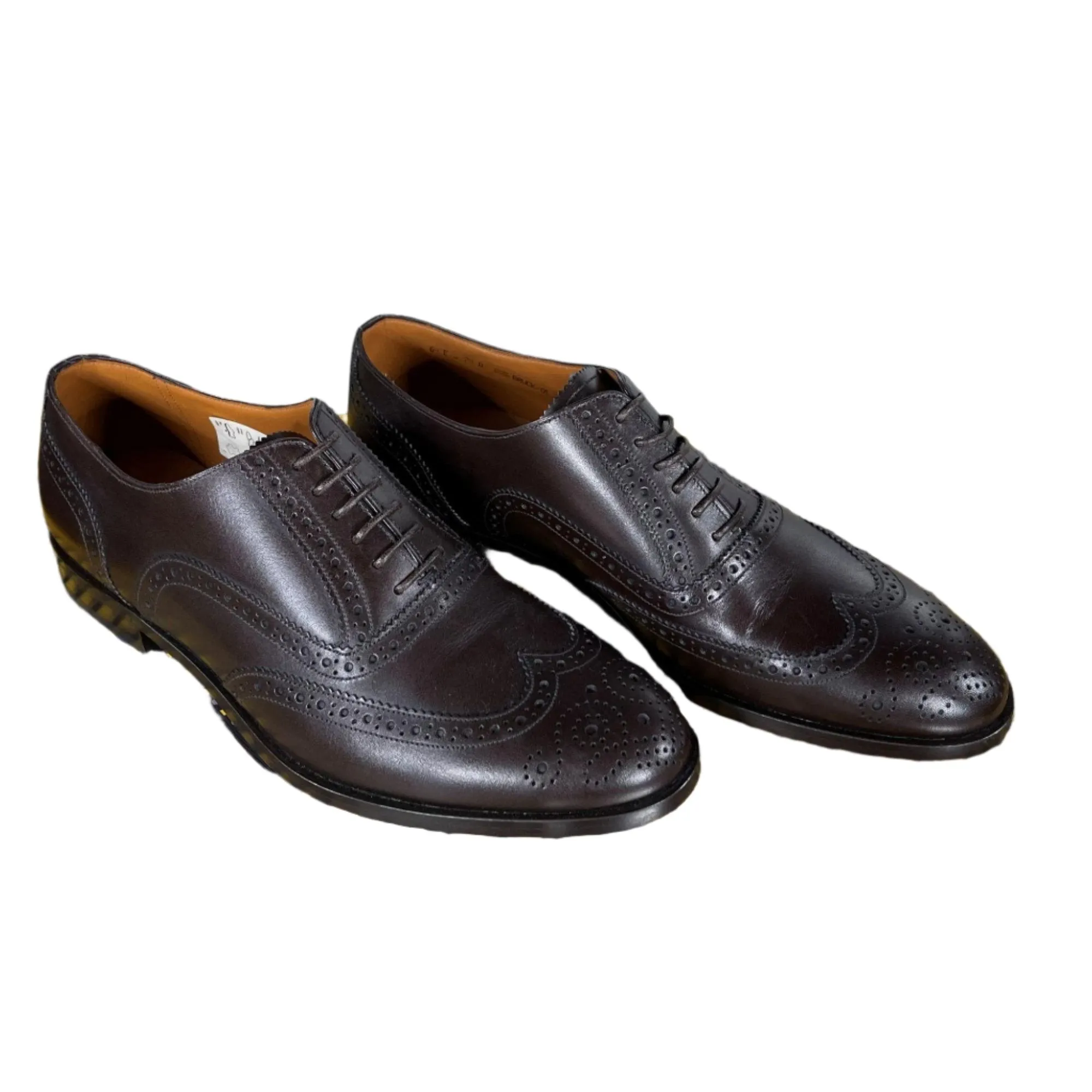 Bally Bruck Coffee Leather Oxfords