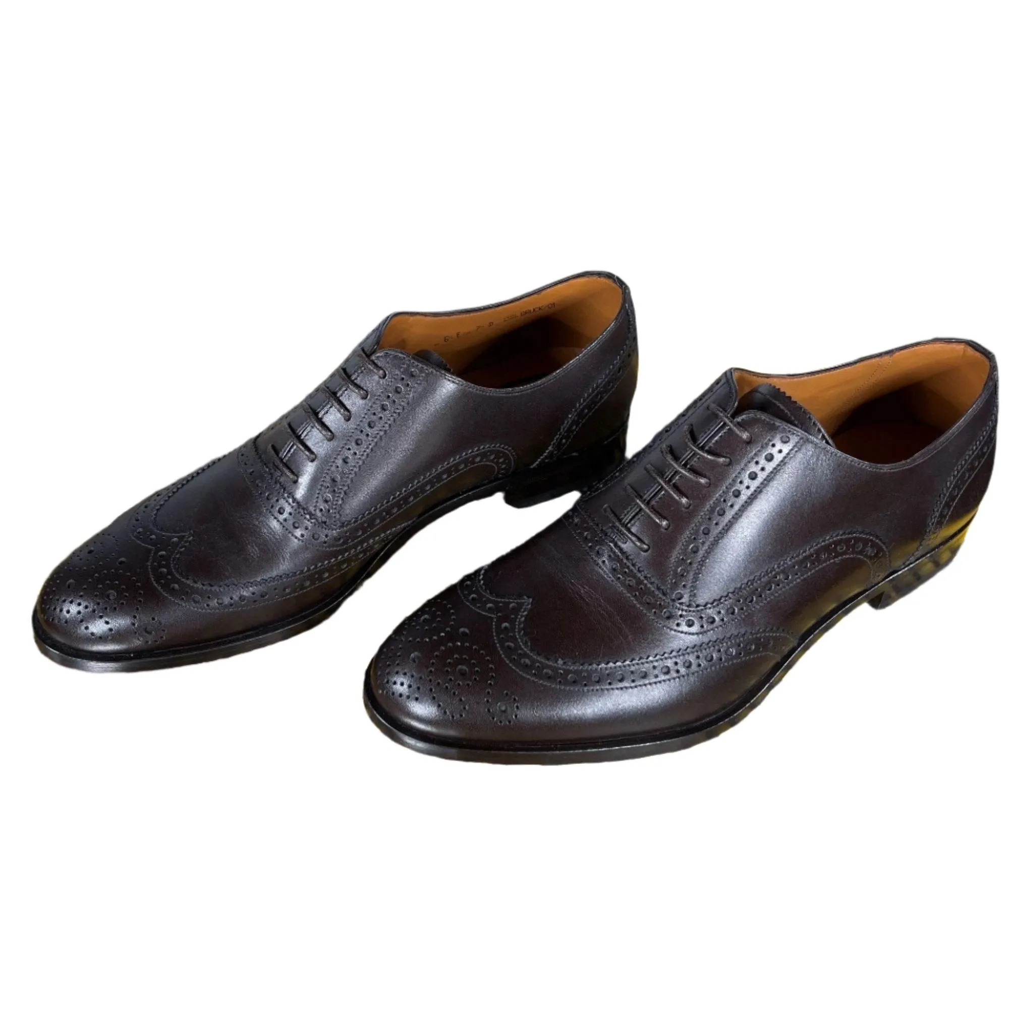 Bally Bruck Coffee Leather Oxfords