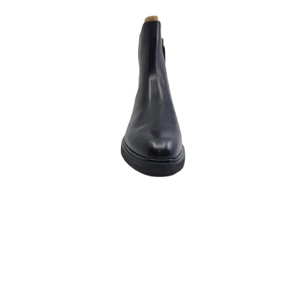 Beam Black Leather Franco Sarto Ankle Boots