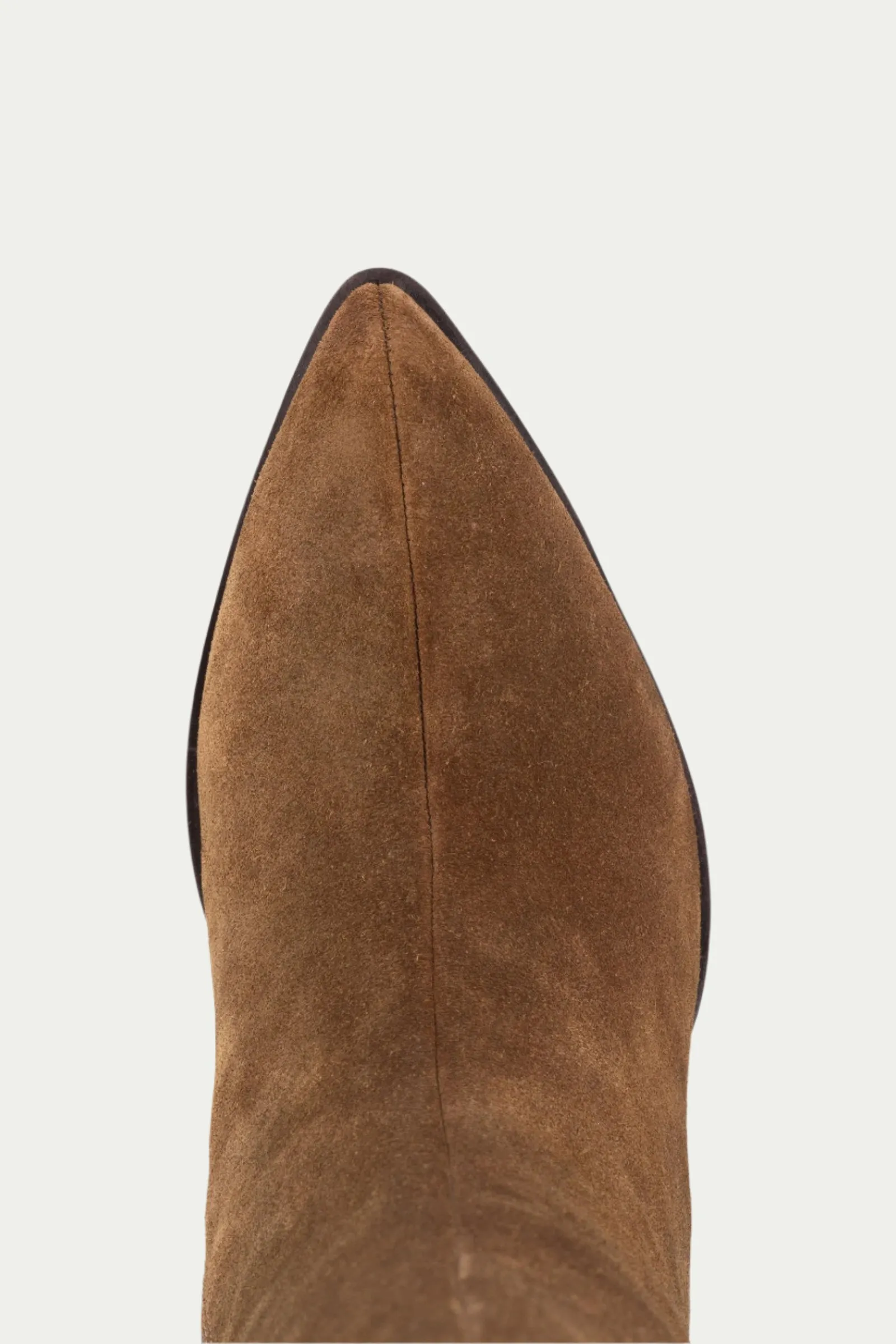 Begging You Tall Brown Suede Boot With Pointed Toe