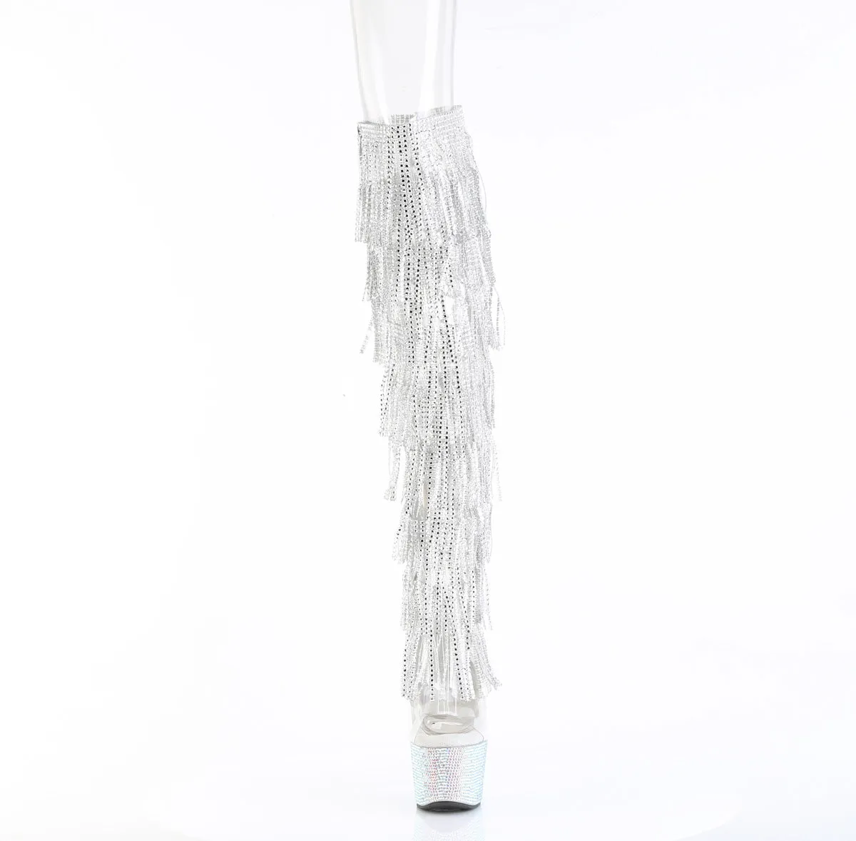 BEJEWELED-3019C-RSF Fringe Over-The-Knee Boot