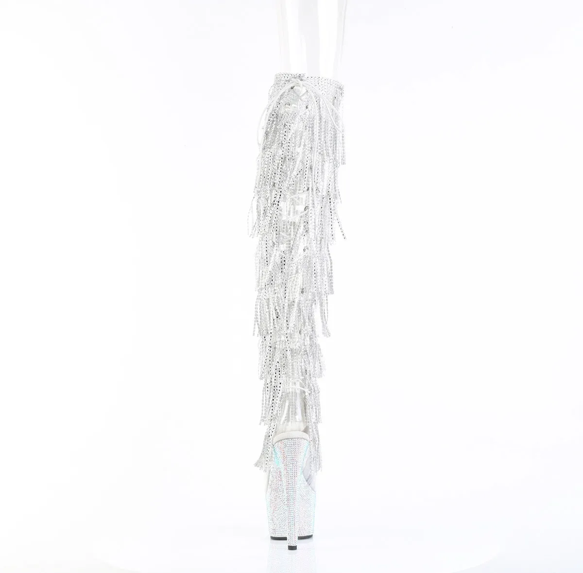 BEJEWELED-3019C-RSF Fringe Over-The-Knee Boot