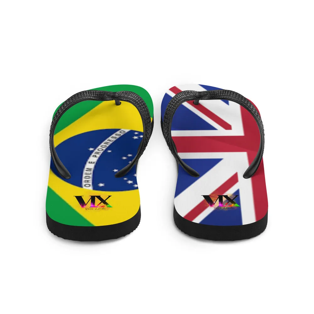 Brazil & England Flip-Flops