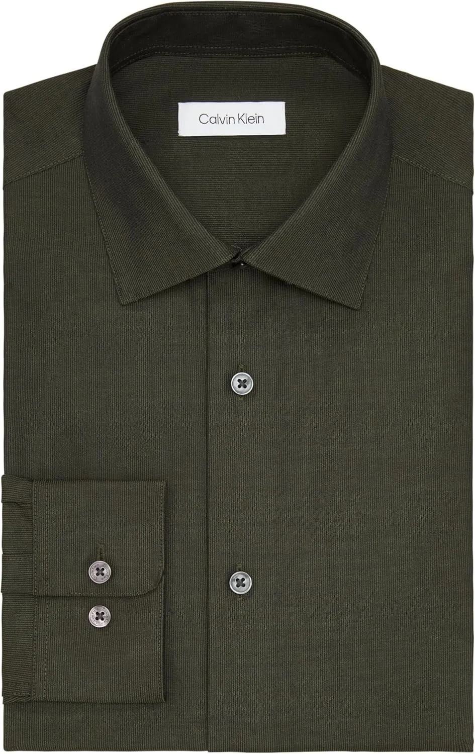 Calvin Klein Men's Dress Shirt Regular Fit Modern Pincord