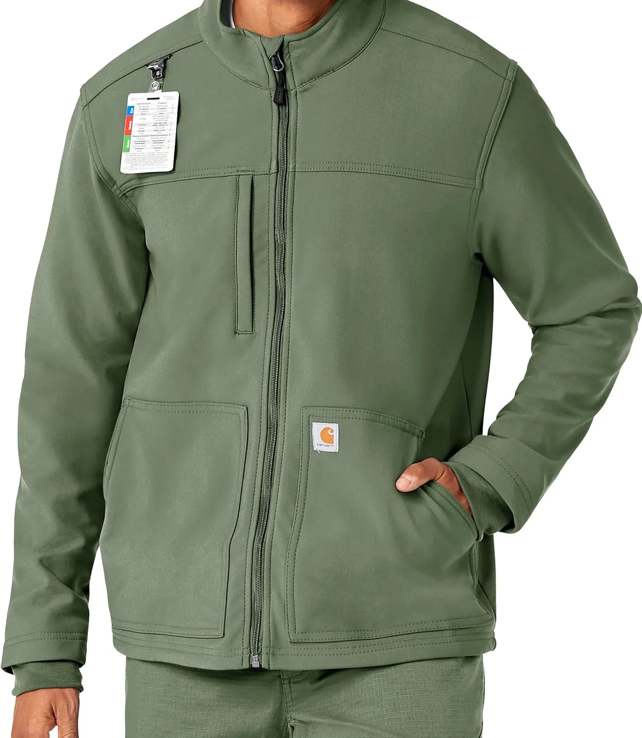 Carhartt Men's Rugged Flex Modern Fit Fluid Resistant Bonded Fleece Jacket