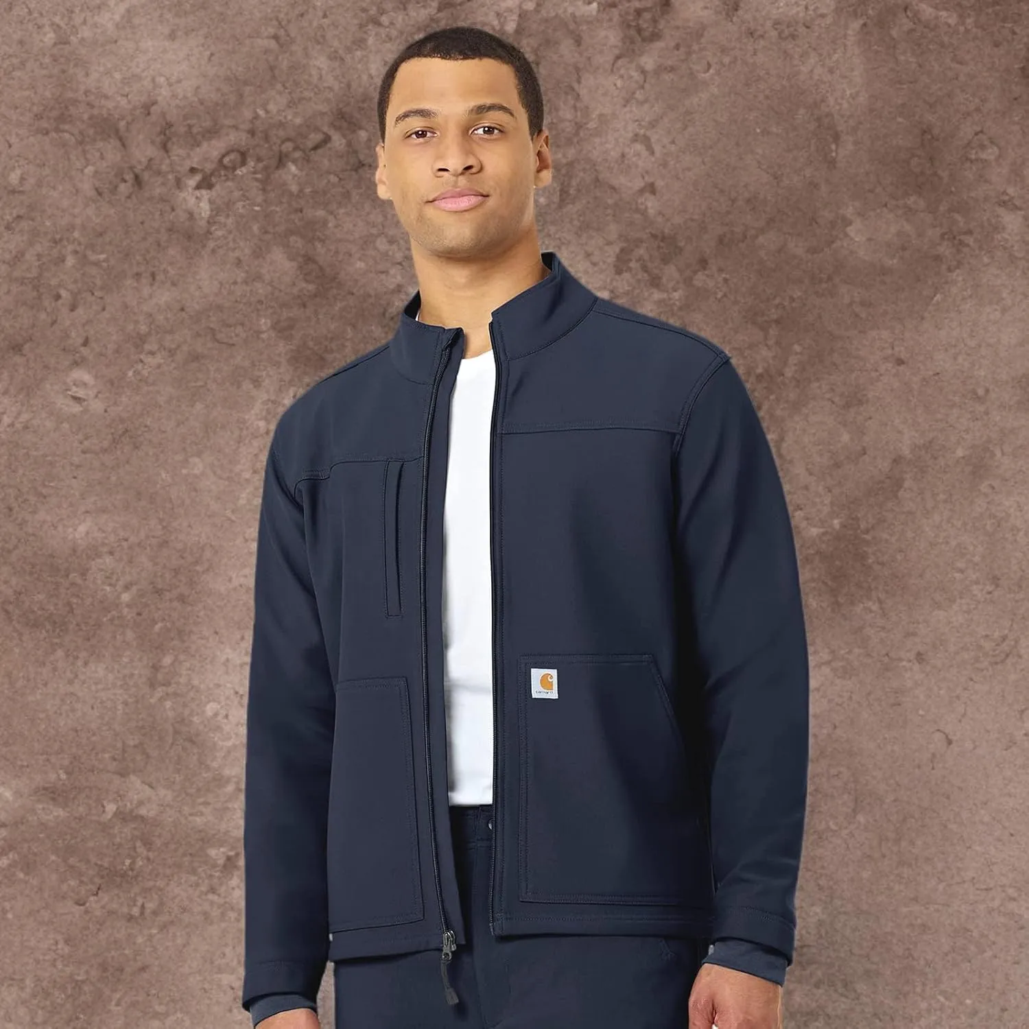 Carhartt Men's Rugged Flex Modern Fit Fluid Resistant Bonded Fleece Jacket