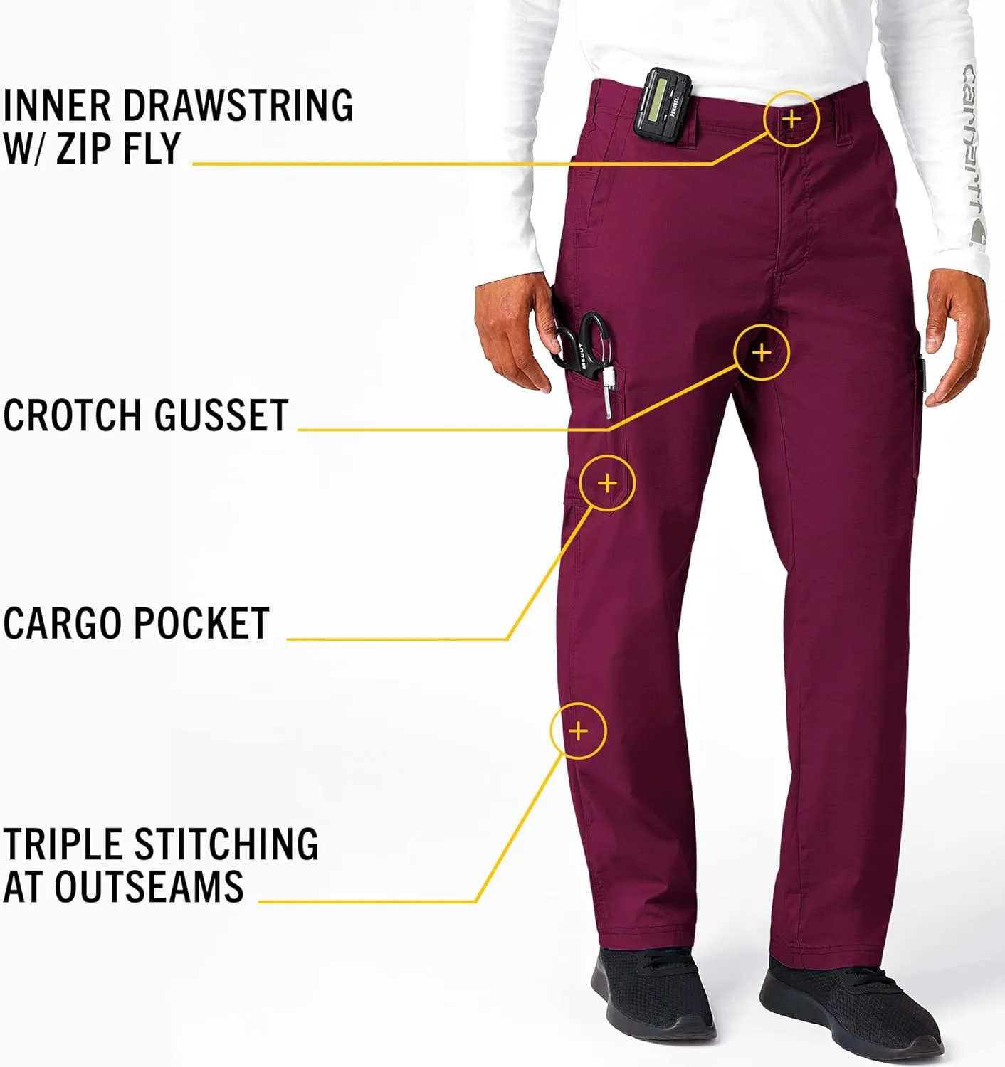 Carhartt Men's Rugged Flex Modern Fit Ristop Straight Leg Cargo Pant