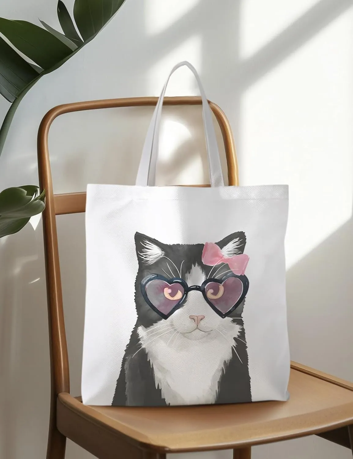 Cat Tote Bag, Cat Lovers Gifts for Women, Cat Mom Lady Gifts,