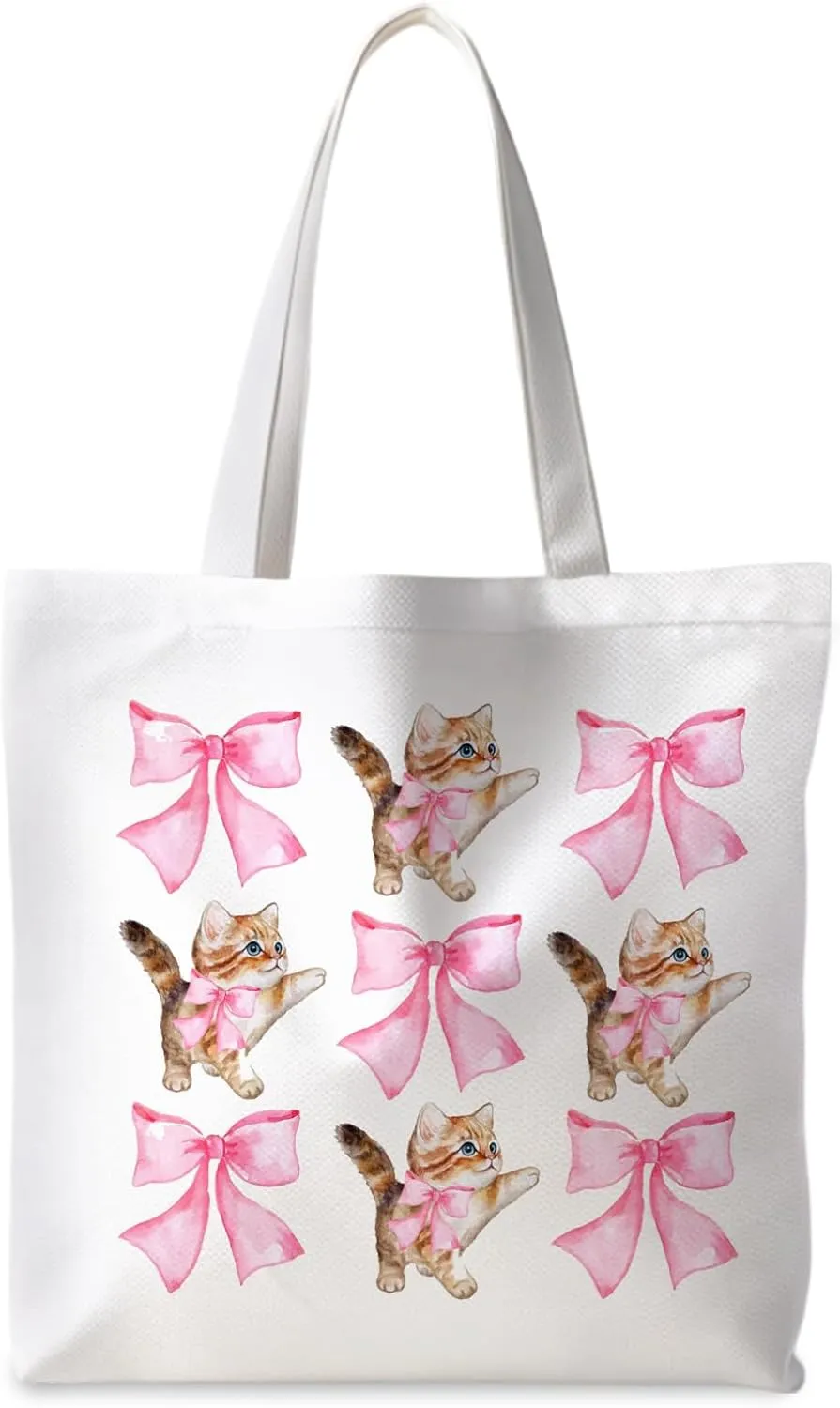 Cat Tote Bag, Cat Lovers Gifts for Women, Cat Mom Lady Gifts,
