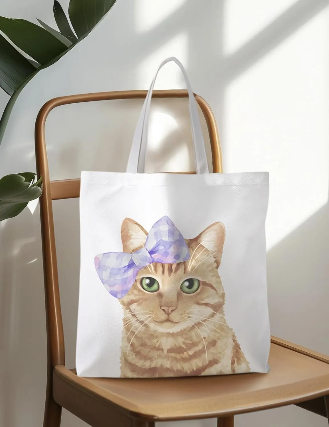 Cat Tote Bag, Cat Lovers Gifts for Women, Cat Mom Lady Gifts,