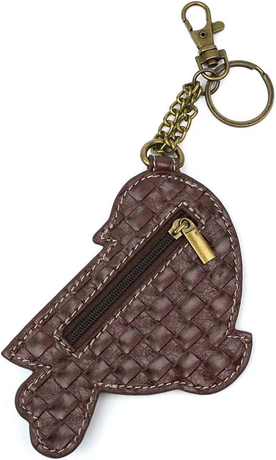 CHALA Charming Crossbody Bag Shoulder Handbag With Flap Top and Purse Charm - Pewter
