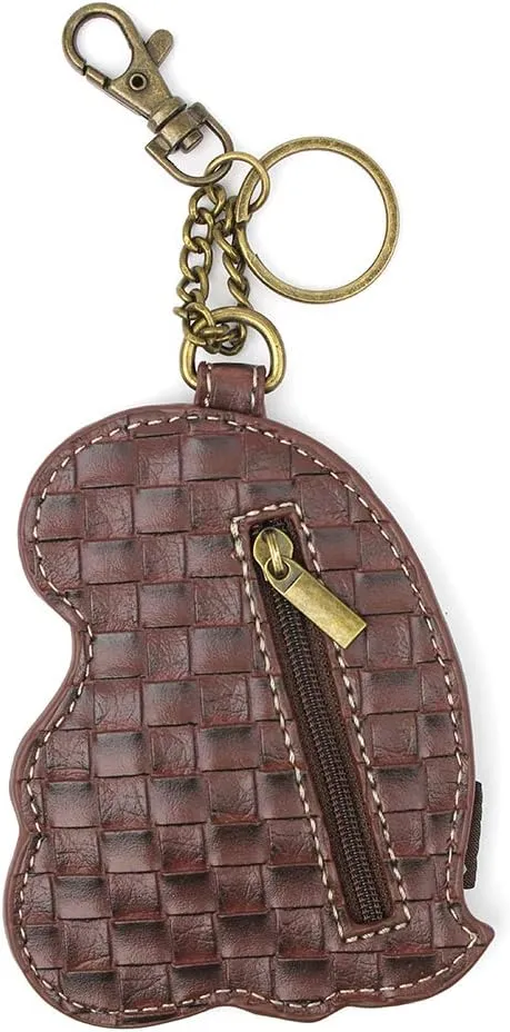 CHALA Charming Crossbody Bag Shoulder Handbag With Flap Top and Purse Charm - Pewter