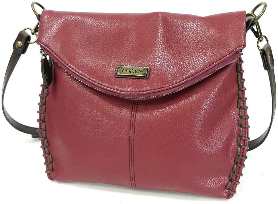 CHALA Charming Crossbody Bag Shoulder Handbag With Flap Top and Zipper Handbag Only- Multi-color
