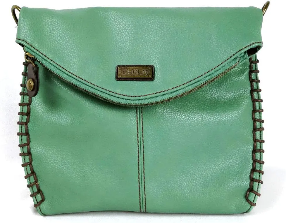 CHALA Charming Crossbody Bag Shoulder Handbag With Flap Top and Zipper Handbag Only- Multi-color