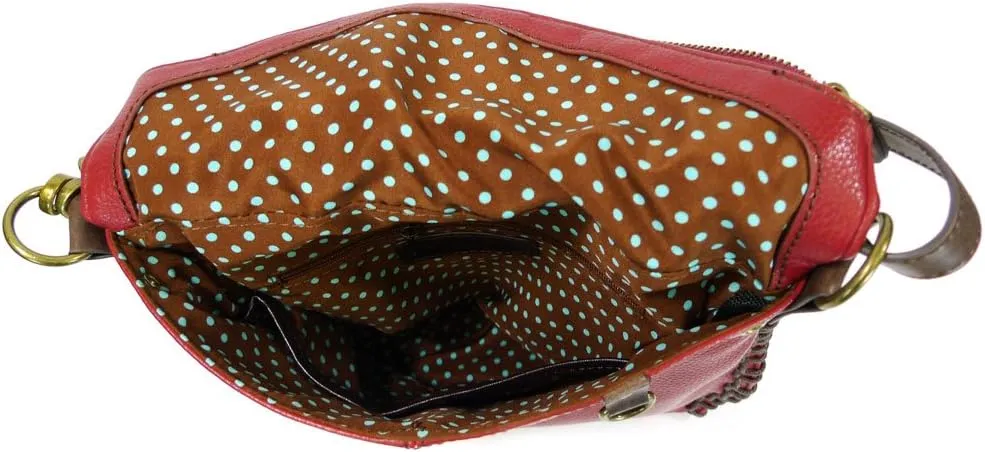 CHALA Charming Crossbody Bag Shoulder Handbag With Flap Top and Zipper Handbag Only- Multi-color