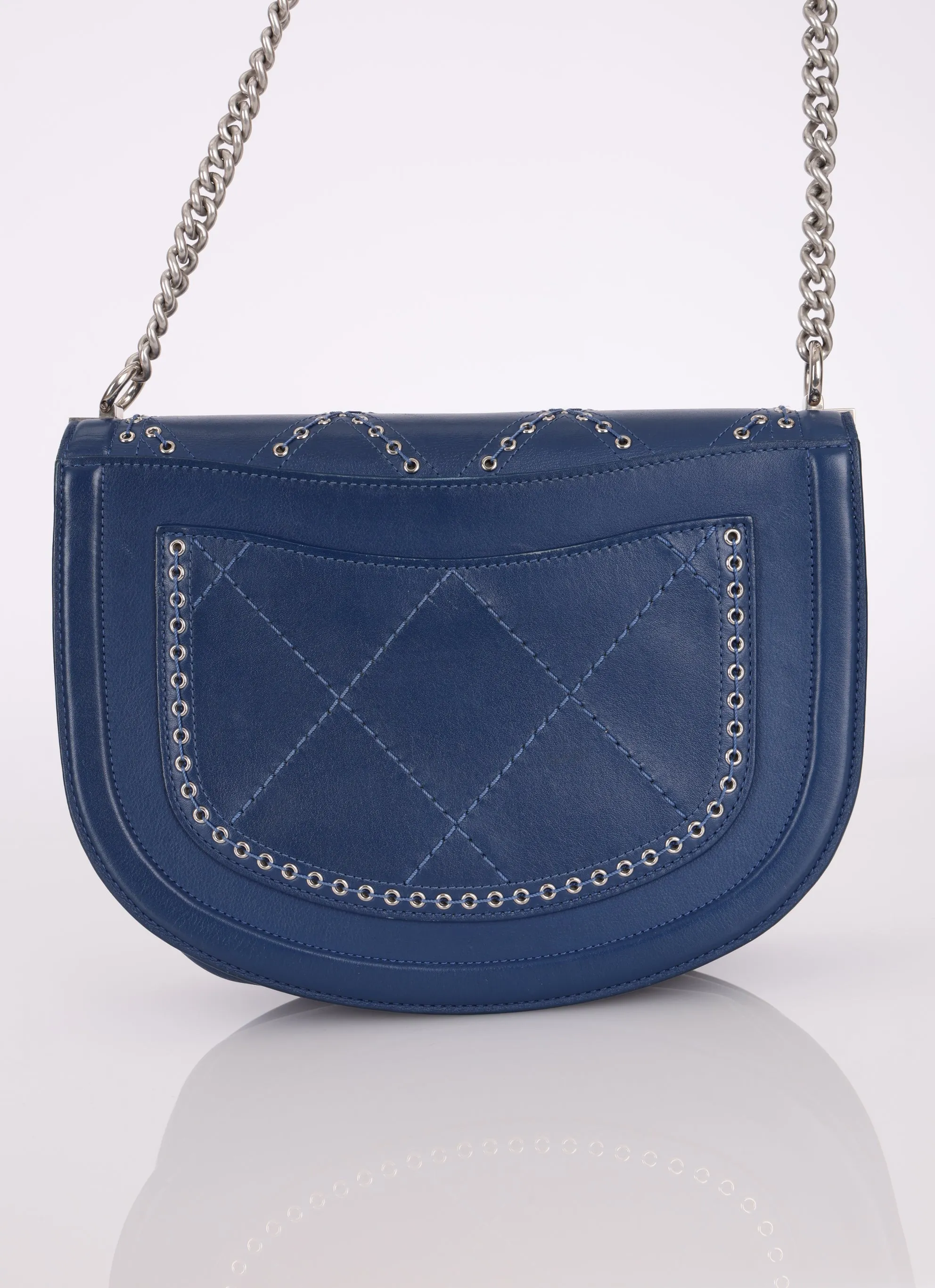 Chanel 2018 Calfskin Coco Eyelets Small Flap Bag