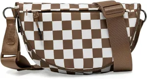 Checkered Crossbody Bags Women Bum Bag Cute Cross Body Sling Backpack Hobo Satchels Shoulder Sport Wallet Purses 2025