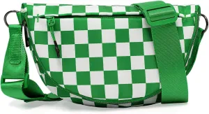 Checkered Crossbody Bags Women Bum Bag Cute Cross Body Sling Backpack Hobo Satchels Shoulder Sport Wallet Purses 2025