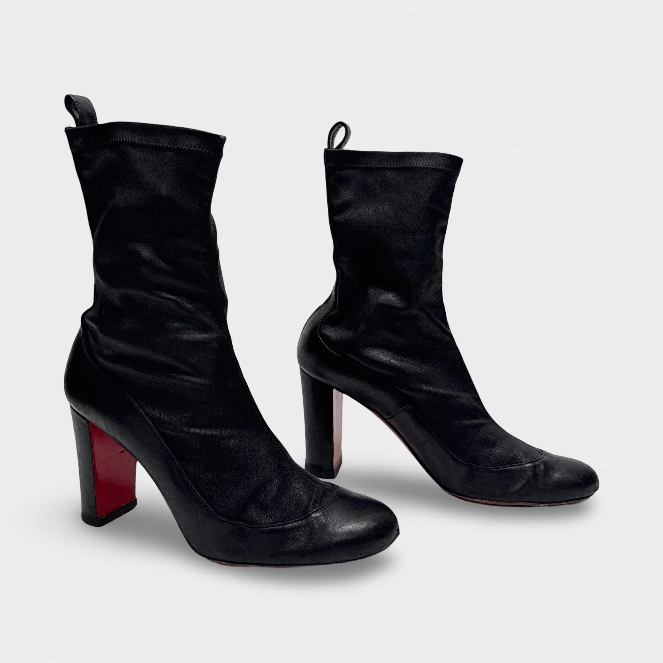 Christian Louboutin Women's Black Leather Boots