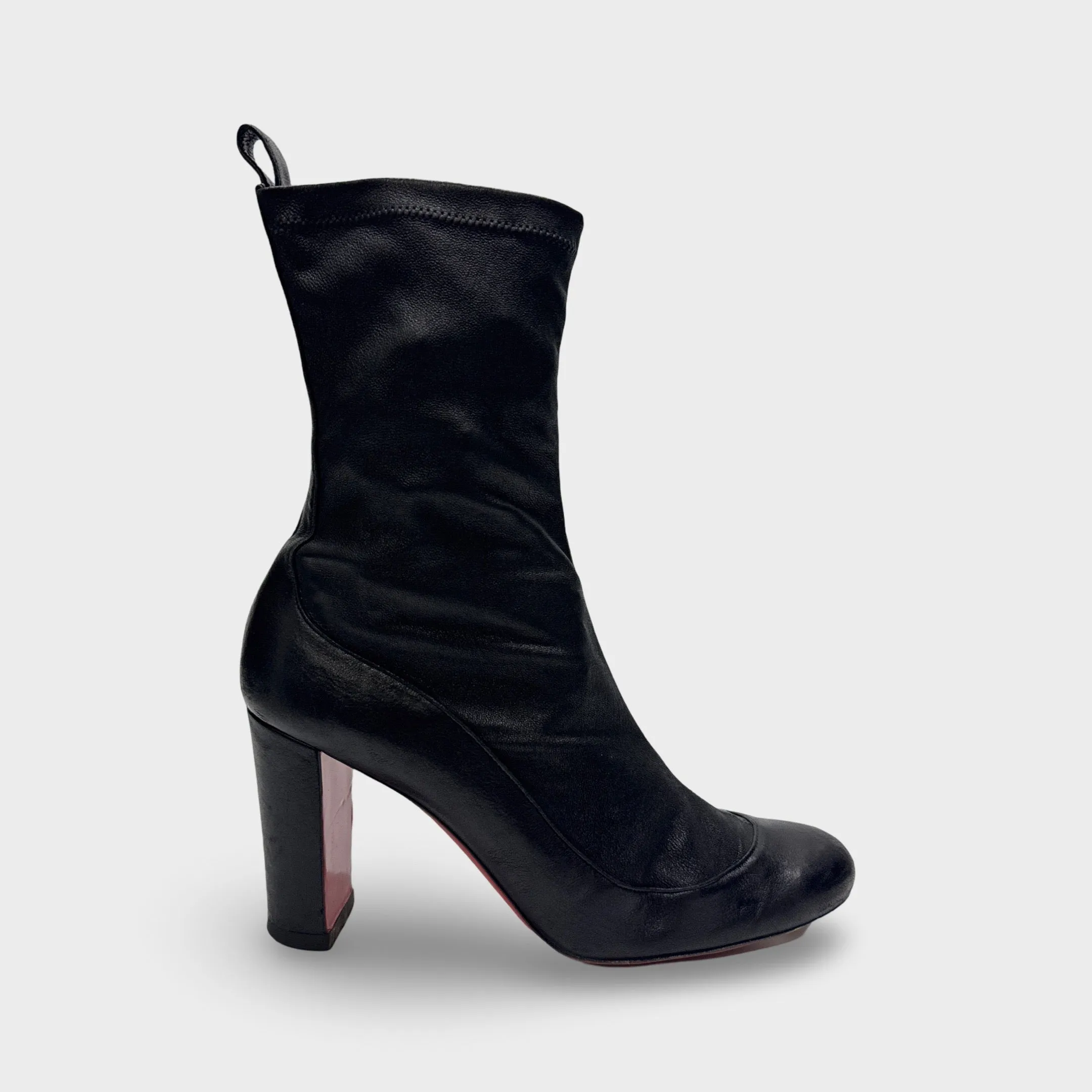 Christian Louboutin Women's Black Leather Boots