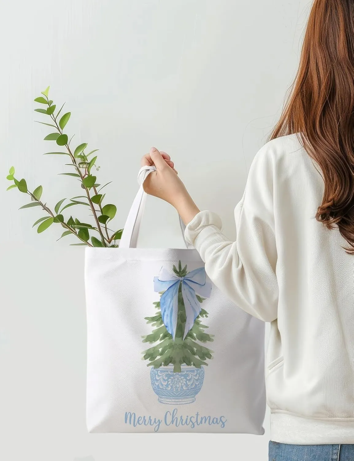 Christmas Tote Bag, Christmas Bags for Women, Womens Gifts for Christmas