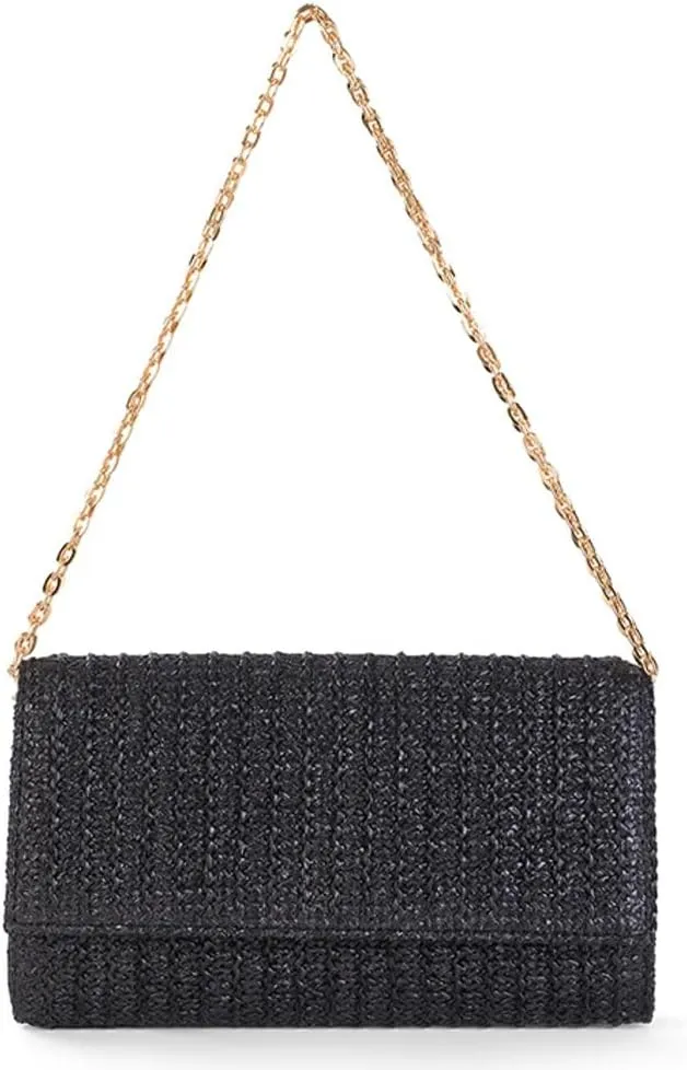 Clutch Bag Straw Beach Bags For Women Rattan Evening Purse Summer Straw Crossbody Woven Raffia Purse Shoulder Handbag 2025