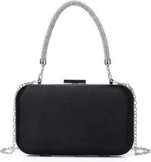 Comeon Women Evening Clutch Bag Silk Satin Party Handbags Bridal Wedding Purses Formal Clutch Elegant Cocktail Crossbody Bags