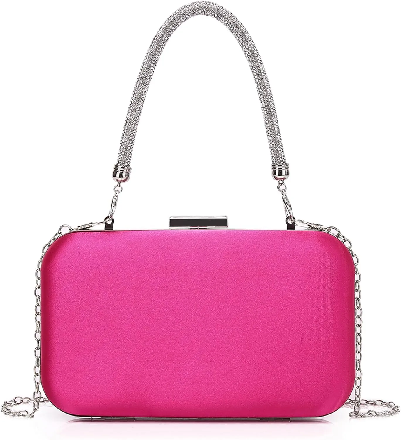 Comeon Women Evening Clutch Bag Silk Satin Party Handbags Bridal Wedding Purses Formal Clutch Elegant Cocktail Crossbody Bags