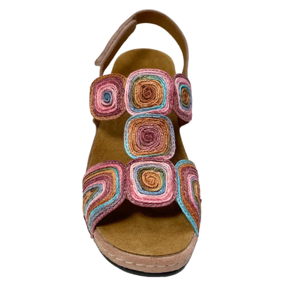 Comfort Class Georgia Pink Suede Combo Sandal (Women's)