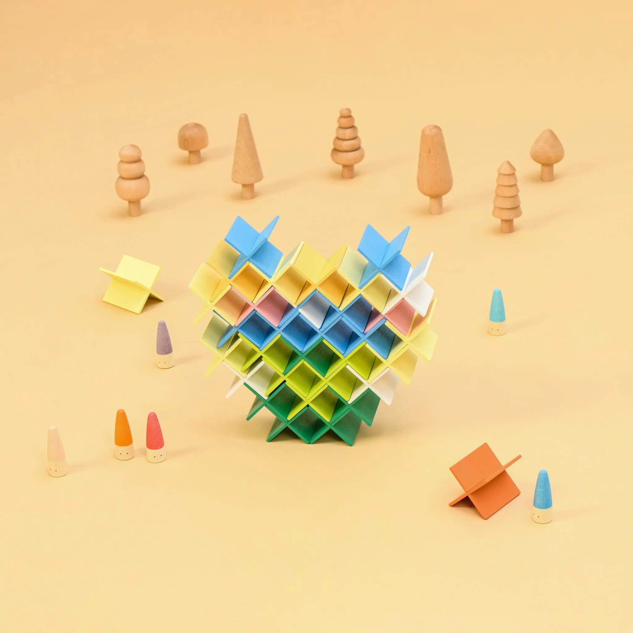 Creative Wooden Building Blocks