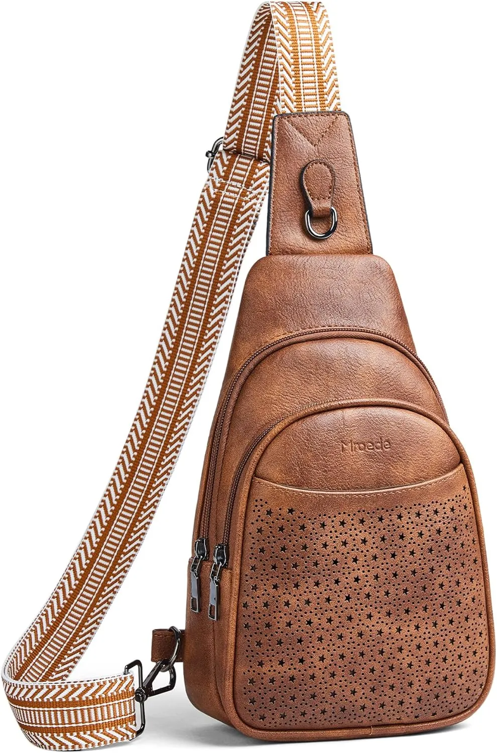 Crossbody Bags for Women 4-Pockets Sling Bag Fanny Pack Chest Purse Backpack Casual Daypacks Travel Shopping