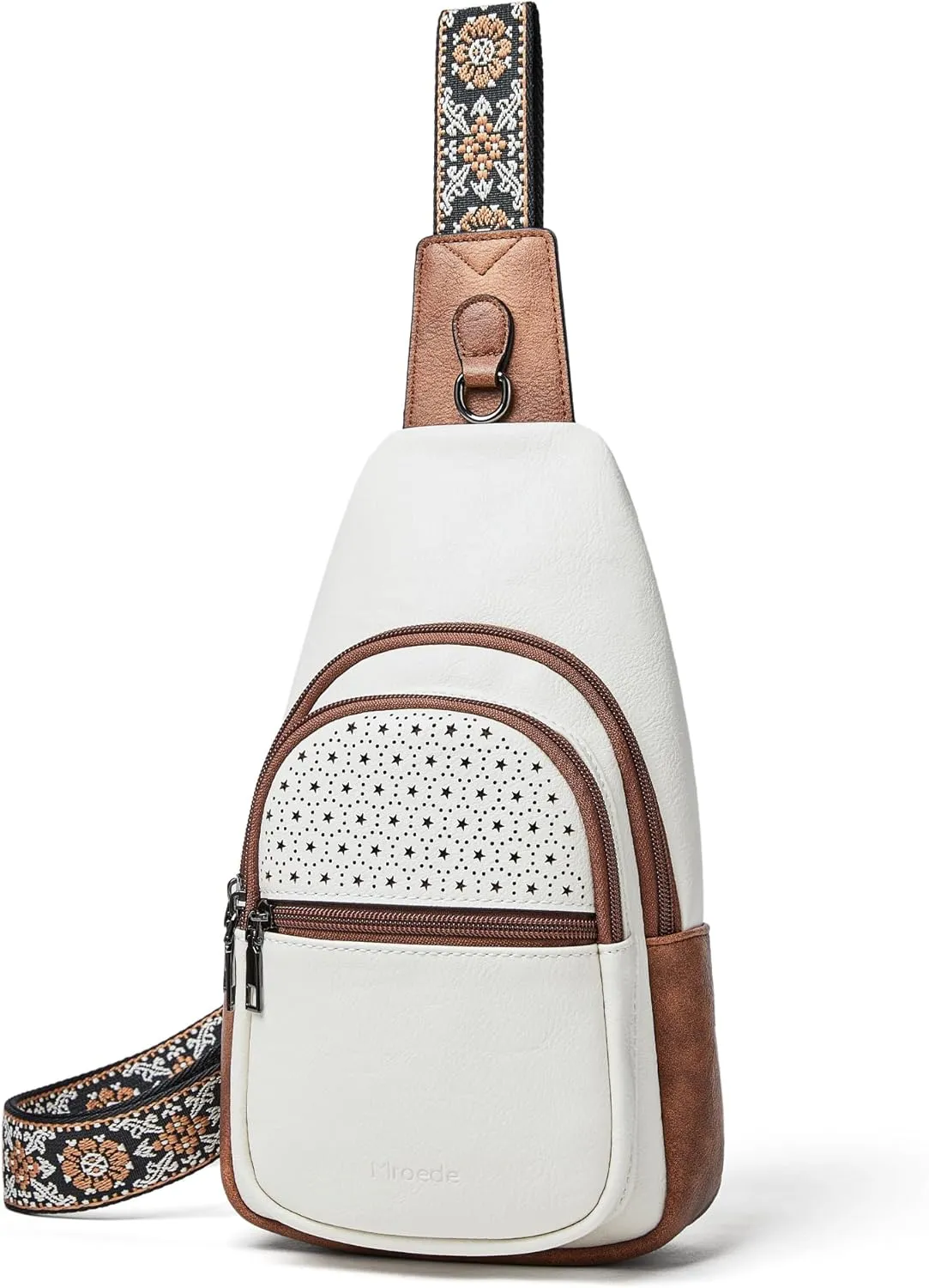 Crossbody Bags for Women 4-Pockets Sling Bag Fanny Pack Chest Purse Backpack Casual Daypacks Travel Shopping