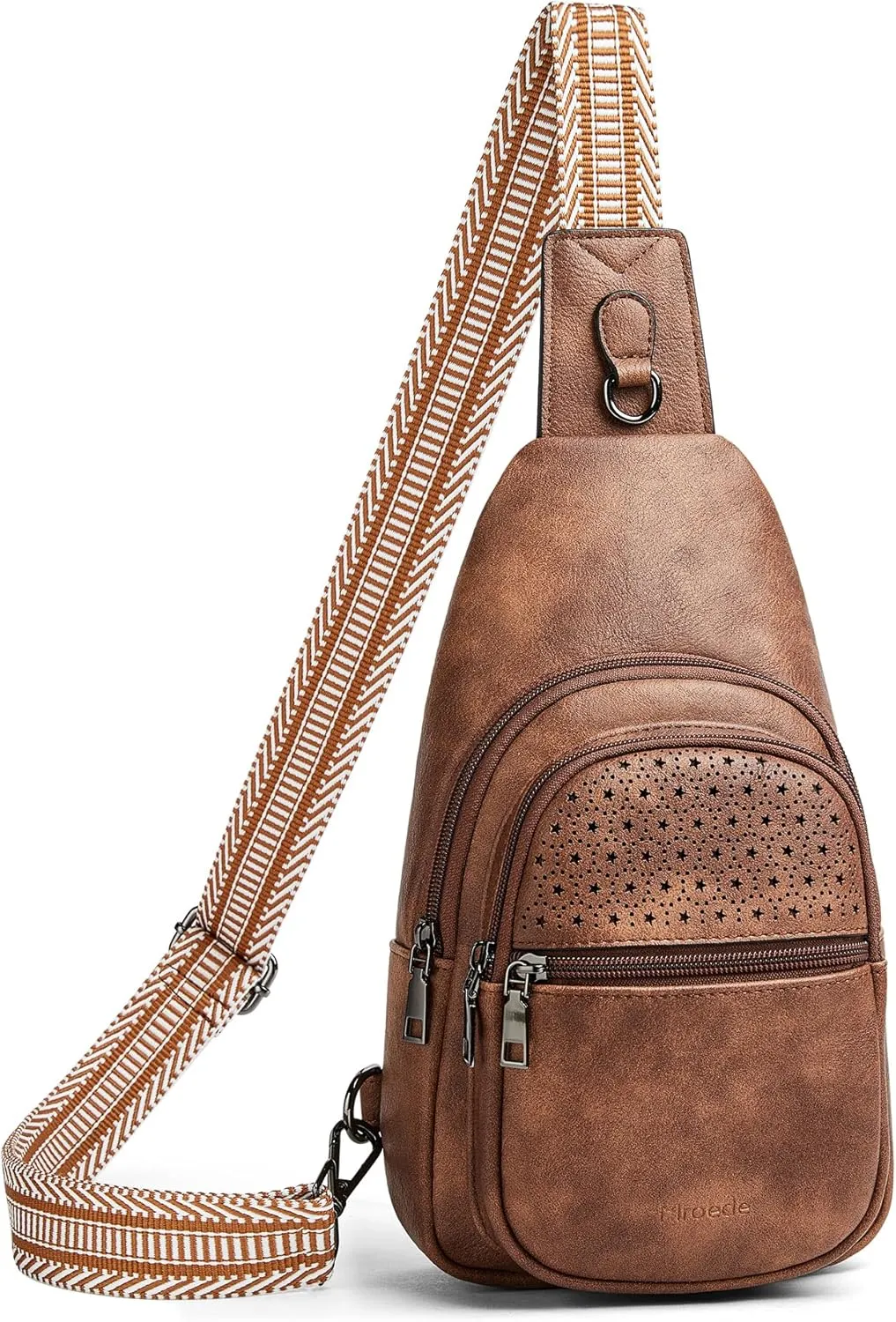 Crossbody Bags for Women 4-Pockets Sling Bag Fanny Pack Chest Purse Backpack Casual Daypacks Travel Shopping