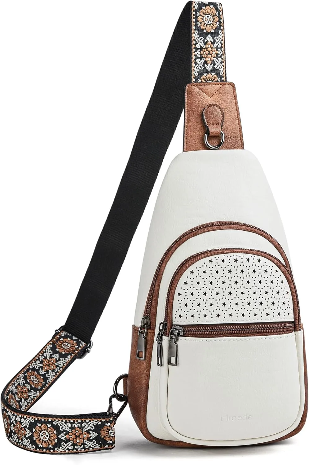 Crossbody Bags for Women 4-Pockets Sling Bag Fanny Pack Chest Purse Backpack Casual Daypacks Travel Shopping