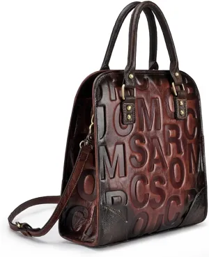 Crossbody Bags Women, Leather Purse And Handbag Large Capacity Big Travel Shopping Bag (Red)
