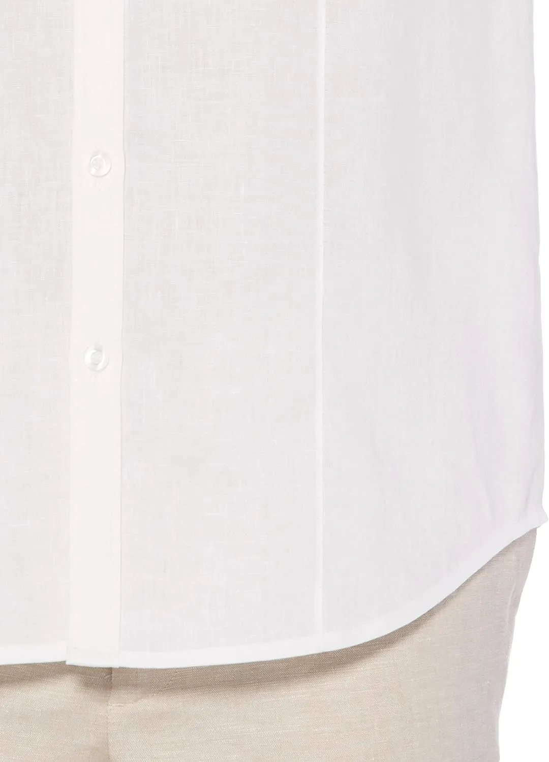 Cubavera Men's Long Sleeve 100% Linen Shirt With Pintuck Detail, Spread Collar, Relaxed Fit, Lightweight & Breathable