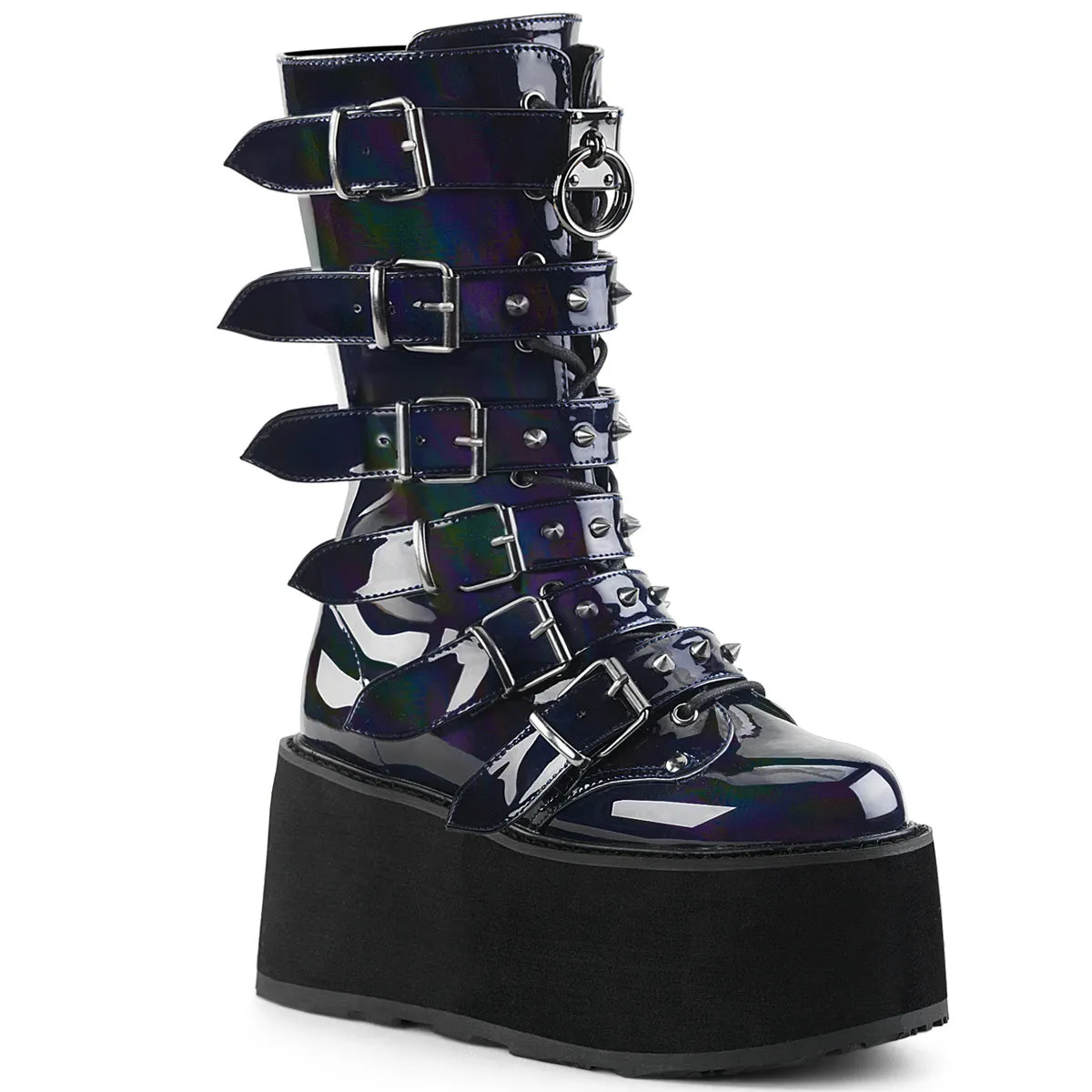 DAMNED-225 Demoniacult Alternative Footwear Women's Knee Highs Boots