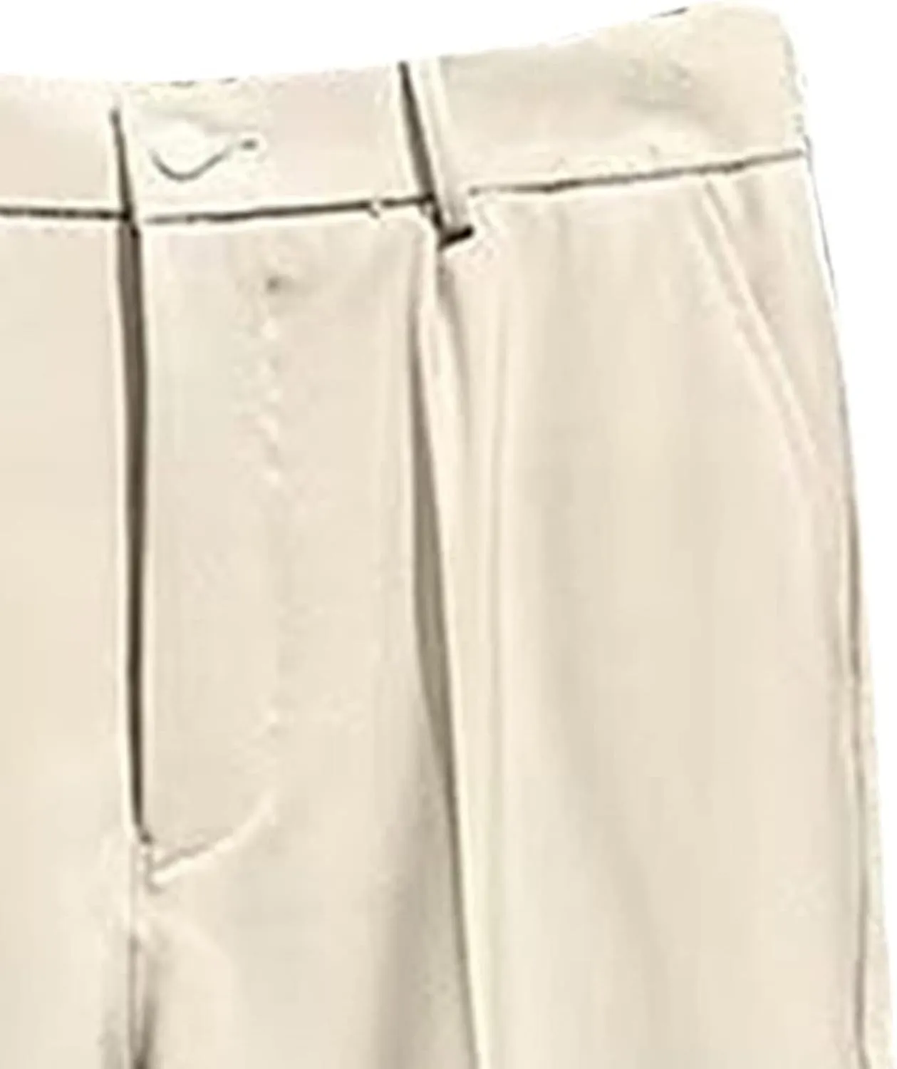 DGHM-JLMY Men's Fashion Wide Leg Casual Mop Pants Flat Front Slim Fit Pant Wear Relaxed Fit Straight Leg Pant