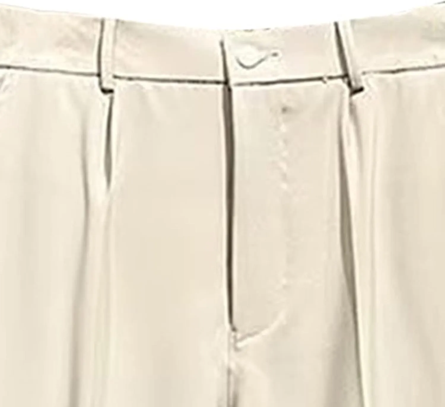 DGHM-JLMY Men's Fashion Wide Leg Casual Mop Pants Flat Front Slim Fit Pant Wear Relaxed Fit Straight Leg Pant